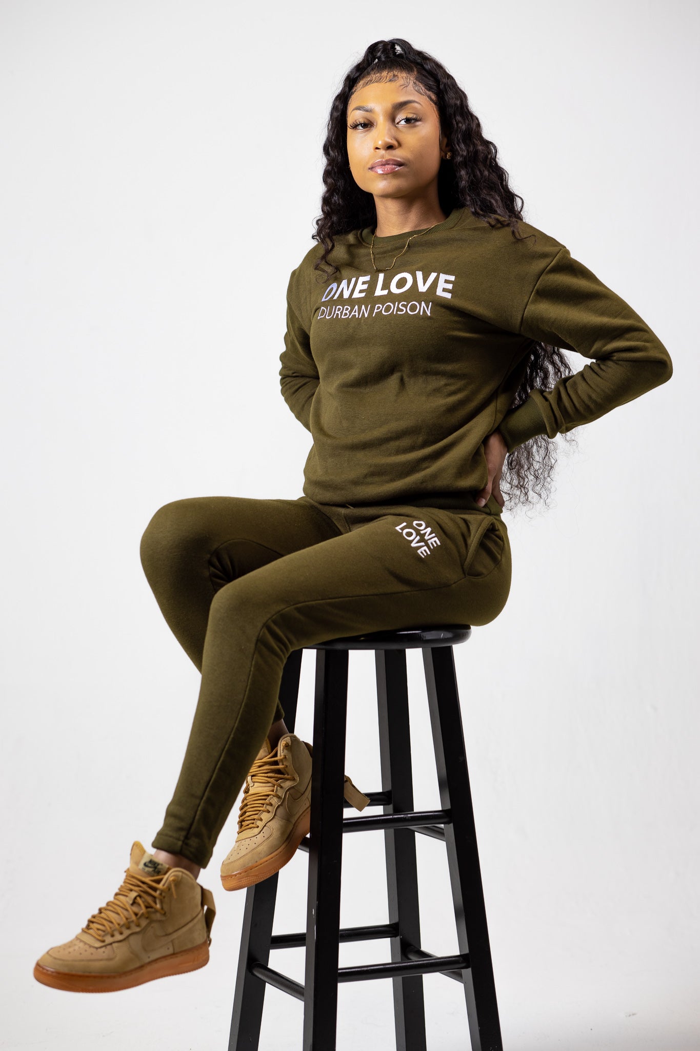 "One Love" (Olive) (Women Fit)